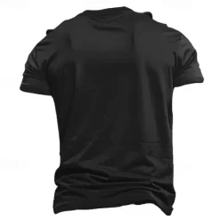 Outlet OUKU Men's Letter Cross Jesus T Shirt Tee Top 100% Cotton Short Sleeve Graphic Shirt Black Army Green Dark Blue Comfortable Tee Street Sports Outdoor Fashion Designer Clothing