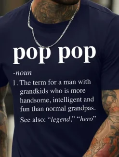 Sale OUKU Men's Letter Graphic Prints Family T Shirt Graphic Tee 100% Cotton Short Sleeve Graphic Shirt Black White Navy Blue Comfortable Tee Vacation Street Fashion Designer Clothing