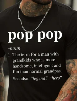 Sale OUKU Men's Letter Graphic Prints Family T Shirt Graphic Tee 100% Cotton Short Sleeve Graphic Shirt Black White Navy Blue Comfortable Tee Vacation Street Fashion Designer Clothing