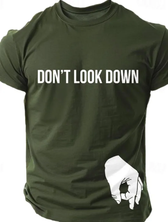Outlet OUKU Men's Letter Printed Funny T Shirt Tee Top 100% Cotton Short Sleeve Graphic Shirt Black Army Green Dark Blue Comfortable Tee Street Sports Outdoor Fashion Designer Clothing