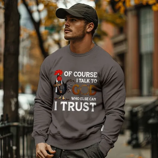 Hot OUKU Men's Letter Printed Funny Pullover Sweatshirt Long Sleeve Sweatshirts Crew Neck Classic Casual Daily Spring Fall White Dark Gray Clothing Apparel Designer Graphic Print Normal S M L XL 2XL