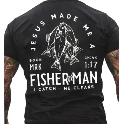 Online OUKU Men's Letter T Shirt Casual Style Cotton Short Sleeve Graphic Shirt Black 8 Black 1# Black 2# Comfortable Tee Vacation Casual Fashion Designer Clothing