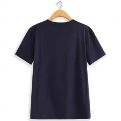 Sale OUKU Men's Letter T Shirt Short Sleeve Shirt 100% Cotton Short Sleeve Graphic Shirt White Navy Blue Gray Comfortable Tee Vacation Street Fashion Designer Clothing