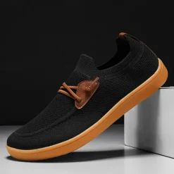 Outlet OUKU Men's Lightweight Barefoot Shoes – Breathable Casual Sneakers with Slip-On Design for Walking, Travel, and Everyday Comfort