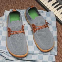 Outlet OUKU Men's Lightweight Barefoot Shoes – Breathable Casual Sneakers with Slip-On Design for Walking, Travel, and Everyday Comfort
