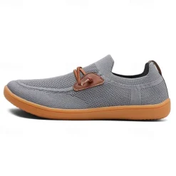 Outlet OUKU Men's Lightweight Barefoot Shoes – Breathable Casual Sneakers with Slip-On Design for Walking, Travel, and Everyday Comfort