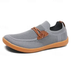 Outlet OUKU Men's Lightweight Barefoot Shoes – Breathable Casual Sneakers with Slip-On Design for Walking, Travel, and Everyday Comfort