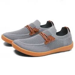 Outlet OUKU Men's Lightweight Barefoot Shoes – Breathable Casual Sneakers with Slip-On Design for Walking, Travel, and Everyday Comfort