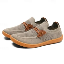 Outlet OUKU Men's Lightweight Barefoot Shoes – Breathable Casual Sneakers with Slip-On Design for Walking, Travel, and Everyday Comfort