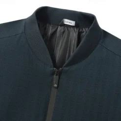 New OUKU Men's Lightweight Jacket Formal Office Zip Up Spring Spring & Fall Neutral Daily Navy Blue Army Green Jacket