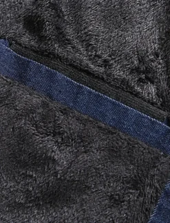 Sale OUKU Men's Lightweight Jacket Jean Jacket Denim Jacket Formal Home Windbreaker Zipper Spring Fall Winter Solid Color Fashion Stand Collar Regular Black Blue Jacket