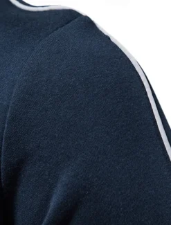Online OUKU Men's Lightweight Jacket Outdoor Sport Zipper Pocket Spring & Fall Solid Color Sports Cool Standing Collar Regular Black Navy Blue Khaki Gray Jacket