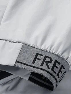 OUKU Men's Lightweight Jacket Outdoor Jacket Summer Jacket Windbreaker Vacation Daily Sunscreen Breathable Pocket Spring & Summer Plain Fashion Classic Hooded Regular White Gray Jacket