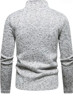 Outlet OUKU Men's Lightweight Jacket Summer Jacket Casual Jacket Vacation Daily Warm Pocket Fall & Winter Plain Fashion Classic Stand Collar Regular Black White Light Grey Dark Gray Jacket