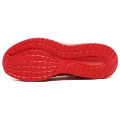 New OUKU Men's Lightweight Red Mesh Running Shoes - Breathable Athletic Sneakers for Sports and Casual Wear