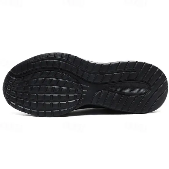 New OUKU Men's Lightweight Red Mesh Running Shoes - Breathable Athletic Sneakers for Sports and Casual Wear