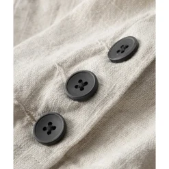 Sale OUKU Men's Linen Blazer Blazer Vacation Holiday Wedding Party Fashion Lightweight Spring & Fall Polyester Linen Plain Pocket Buttons Comfortable Single Breasted One-button Blazer Black Burgundy Dark Navy