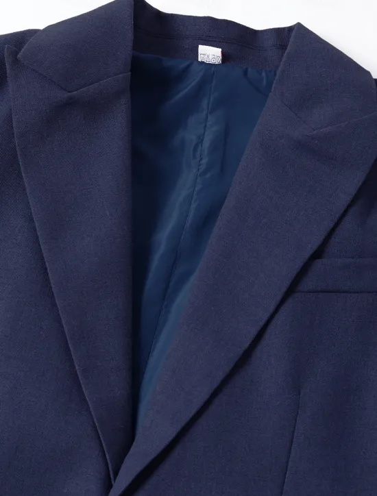 New OUKU Men's Linen Blazer Sport Coat Closure collar Fashion Casual Solid Colored Blue Purple Green Tailored Fit Single Breasted Two-buttons