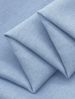 Online OUKU Men's Linen Blazer Sport Coat Wedding Guest Casual Daily Fashion All Seasons Linen Cotton Blend Solid Colored Basic Single Breasted Blazer Sky Blue Light Grey