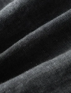 Hot OUKU Men's Linen Blazer Suits Wedding Anniversary Vacation Elegant Neutral Spring & Fall Cotton Linen Solid Color Buttons Comfy Single Breasted Two-button Blazer Dark Gray Navy Blue