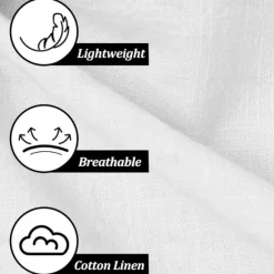New OUKU Men's Linen Pants Chinos Solid Color Full Length Wedding Party Outdoor Elegant Vacation Black White Micro-elastic