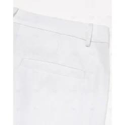New OUKU Men's Linen Pants Chinos Solid Color Full Length Wedding Party Outdoor Elegant Vacation Black White Micro-elastic