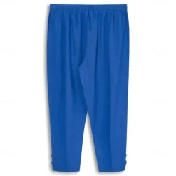 Sale OUKU Men's Linen Pants Summer Pants Cropped Pants Beach Pants Drawstring Elastic Waist Plain Comfort Breathable Calf-Length Casual Daily Holiday Fashion Classic Style Black White