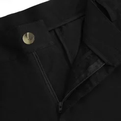 Discount OUKU Men's Linen Pants Trousers Summer Pants Front Pocket Pleats Straight Leg Plain Comfort Breathable Full Length Casual Daily Holiday Fashion Basic Micro-elastic Black