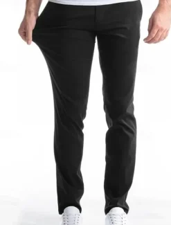 OUKU Men's Linen Pants Trousers Chinos Summer Pants Pocket Plain Comfort Breathable Vacation Daily Holiday Simple Casual Black Khaki