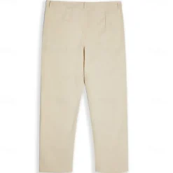 Sale OUKU Men's Linen Pants Trousers Summer Pants Buttons Front Pocket Pleats Plain Comfort Breathable Full Length Casual Daily Streetwear Ethnic Style Retro Vintage Black White