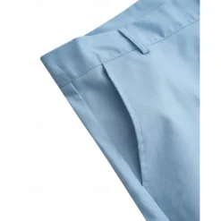 Best OUKU Men's Linen Pants Trousers Summer Pants Beach Pants Front Pocket Straight Leg Plain Comfort Breathable Business Casual Daily Fashion Basic Black White