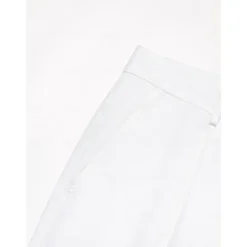 Online OUKU Men's Linen Pants Trousers Summer Pants Front Pocket Straight Leg Plain Comfort Breathable Casual Daily Holiday Fashion Basic Black White