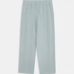 New OUKU Men's Linen Pants Trousers Summer Pants Front Pocket Pleats Straight Leg Plain Comfort Breathable Full Length Casual Daily Holiday Fashion Basic Dark Khaki Black Micro-elastic