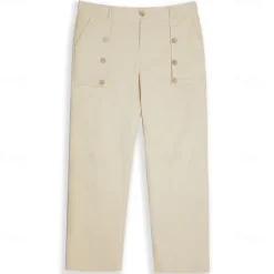 New OUKU Men's Linen Pants Trousers Summer Pants Buttons Front Pocket Pleats Plain Comfort Breathable Full Length Casual Daily Holiday Fashion Basic Loose Fit Black White