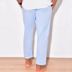 Discount OUKU Men's Linen Pants Trousers Summer Pants Beach Pants Pocket Drawstring Elastic Waist Plain Comfort Breathable Daily Holiday Vacation Hawaiian Boho Black White