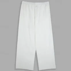 Sale OUKU Men's Linen Pants Trousers Summer Pants Beach Pants Drawstring Elastic Waist Straight Leg Plain Comfort Breathable Full Length Outdoor Daily Holiday Vacation Fashion Black White