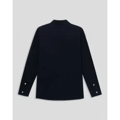 Hot OUKU Men's Linen Shirt Cotton Linen Shirt Long Sleeve Floral Turndown Spring & Fall Outdoor Causal Clothing Apparel Button Navy Blue