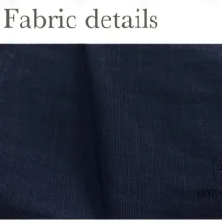 Hot OUKU Men's Linen Shirt Cotton Linen Shirt Long Sleeve Floral Turndown Spring & Fall Outdoor Causal Clothing Apparel Button Navy Blue