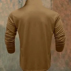 Discount OUKU Men's Lion 3D Sweatshirt Sweatshirt Long Sleeve Sweatshirt Quarter Zip Cool 3D Print Holiday 3D Print 1/4 Zip Winter Spring & Fall Brown