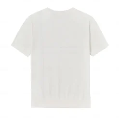 Sale OUKU Men's Lyocell T Shirt Horizontal Vertical Stripes Crew Neck School Training Short Sleeve Side Stripe Stripe Clothing Apparel Knitwear Vacation Vintage Neutral