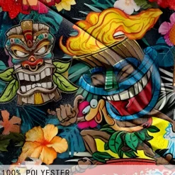 Best OUKU Men's Mask Indian Culture Flower / Plants Swim Trunks Swim Shorts Board Shorts Mid Waist Fashion Streetwear Designer Casual Daily Holiday Pocket Drawstring Elastic Waist Designer Clothing Apparel Yellow blue