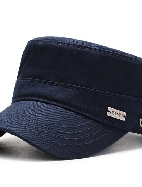 Discount OUKU Men's Military Cap Cadet Hat Black Army Green Polyester Pure Color Fashion Classic & Timeless Chic & Modern Outdoor Daily Pure Color Portable Breathable