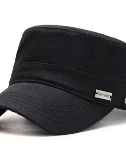 Discount OUKU Men's Military Cap Cadet Hat Black Army Green Polyester Pure Color Fashion Classic & Timeless Chic & Modern Outdoor Daily Pure Color Portable Breathable