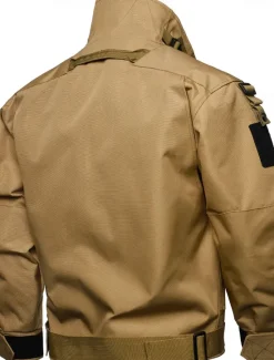 Discount OUKU Men's Military Jacket Hiking Jacket Tactical Jacket Sports Outdoor Camping & Hiking Waterproof Windbreaker Zipper Pocket Winter Spring & Fall Solid Color Active Sports & Outdoors Hooded Regular