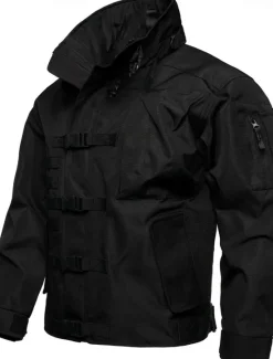 Discount OUKU Men's Military Jacket Hiking Jacket Tactical Jacket Sports Outdoor Camping & Hiking Waterproof Windbreaker Zipper Pocket Winter Spring & Fall Solid Color Active Sports & Outdoors Hooded Regular