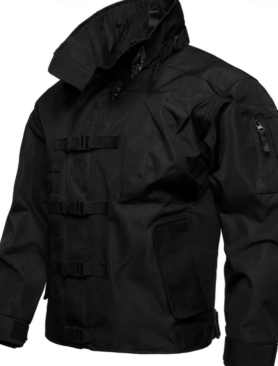 Discount OUKU Men's Military Jacket Hiking Jacket Tactical Jacket Sports Outdoor Camping & Hiking Waterproof Windbreaker Zipper Pocket Winter Spring & Fall Solid Color Active Sports & Outdoors Hooded Regular