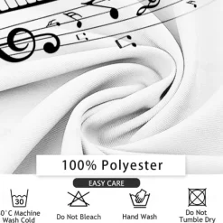 Outlet OUKU Men's Musical Notes Long Sleeve Turndown Business Casual Party Evening Wear Daily Buttons Print Multi Pocket