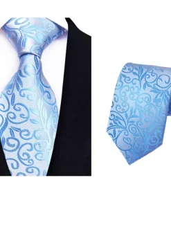OUKU Men's Necktie - Floral Ties Classic Fashion Party Meeting Outfit Business Neck Ties 1 Pc Necktie Mens Classic Necktie Floral Neckties Print Jacquard Tie Fashion Vintage Formal Business