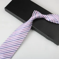 Best OUKU Men's Neckties Fashion Business Jacquard Stripes Geometic Wedding Party Daily Wear