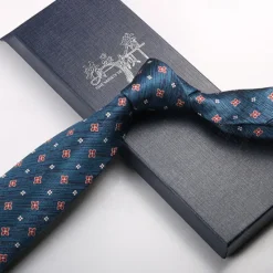 OUKU Men's Neckties Fashion Business Jacquard Argyle Wedding Party Daily Wear